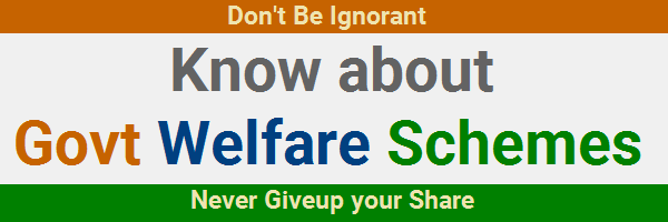 Government of India Welfare Schemes